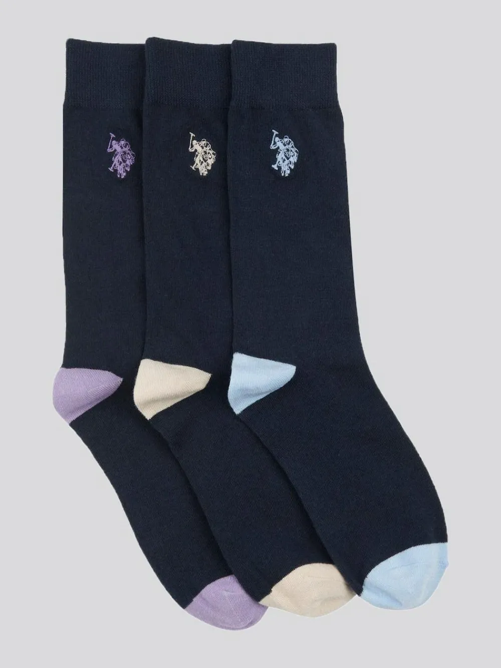 U.S. Polo Assn . Mens Smart Socks 3 Pack^ Socks|Socks