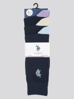 U.S. Polo Assn . Mens Smart Socks 3 Pack^ Socks|Socks
