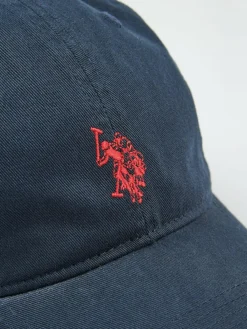 New U.S. Polo Assn . Mens Washed Casual 100% Cotton Cap Dark Blue