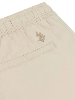 U.S. Polo Assn . Natural Mens Linen Blend Deck Shorts^ Shorts
