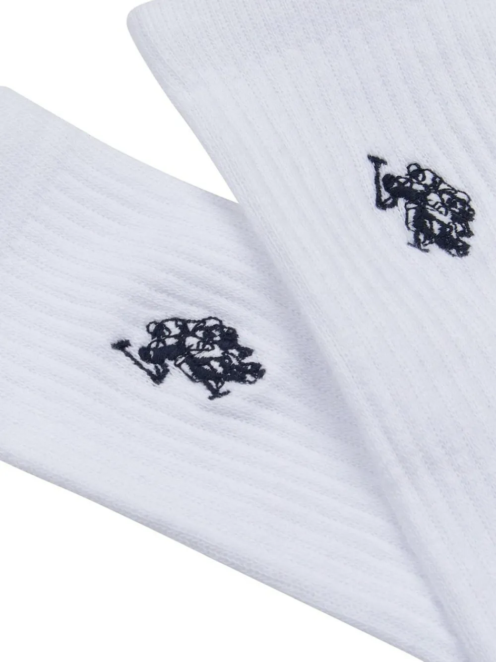 Hot U.S. Polo Assn . Mens Classic Sports Socks 5 Pack White