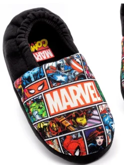 Vanilla Underground Black Marvel Winter Slippers^BOY Nightwear