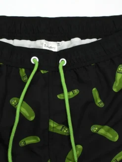 Sale Vanilla Underground Black Mens Rick And Morty Black Swim Shorts