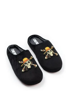 Vanilla Underground Black One Piece Mule Slippers^ Slippers|Slippers