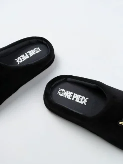 Vanilla Underground Black One Piece Mule Slippers^BOY Nightwear