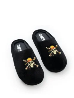 Vanilla Underground Black One Piece Mule Slippers^BOY Nightwear