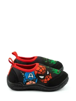 Vanilla Underground Black Kids Marvel Character Aqua Socks