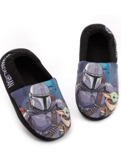 Vanilla Underground Black Mandalorian Winter Slippers^BOY Nightwear