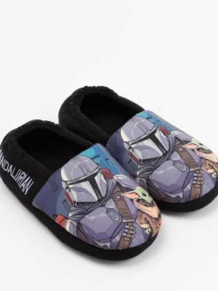 Vanilla Underground Black Mandalorian Winter Slippers^BOY Nightwear
