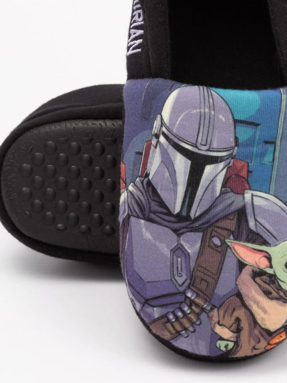 Vanilla Underground Black Mandalorian Winter Slippers^BOY Nightwear