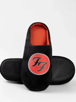 Vanilla Underground Black Foo Fighters Logo Slippers^ Slippers|Slippers