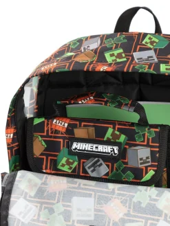 Vanilla Underground Black Minecraft Backpack Set 3 Piece^BOY Bags
