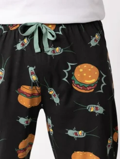 Clearance Vanilla Underground Black SpongeBob SquarePants Plankton Lounge Joggers