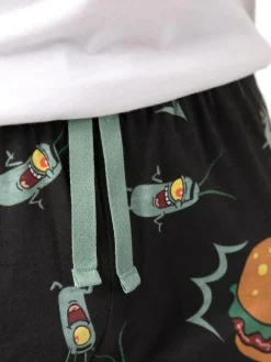 Clearance Vanilla Underground Black SpongeBob SquarePants Plankton Lounge Joggers