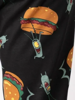 Clearance Vanilla Underground Black SpongeBob SquarePants Plankton Lounge Joggers