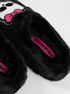 Vanilla Underground Black Monster High Mule Slippers^Women Slippers