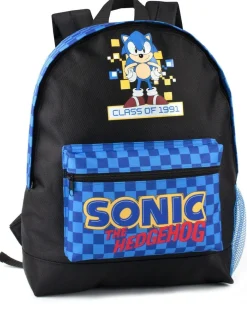 Vanilla Underground Black Sonic Sonic the Hedgehog Boys Checkerboard Pocket Backpack^BOY Bags