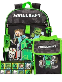 Vanilla Underground Black Minecraft Backpack Set^ Bags