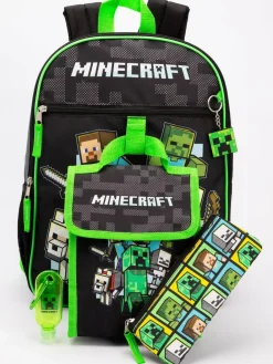 Vanilla Underground Black Minecraft Backpack Set^ Bags
