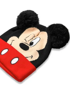 New Vanilla Underground Kids Disney Character Winter Hat And Gloves Set Black Chrome