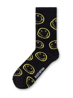 Vanilla Underground Black Mens Nirvana Multicoloured Calf Socks Set of 3^ Socks|Socks