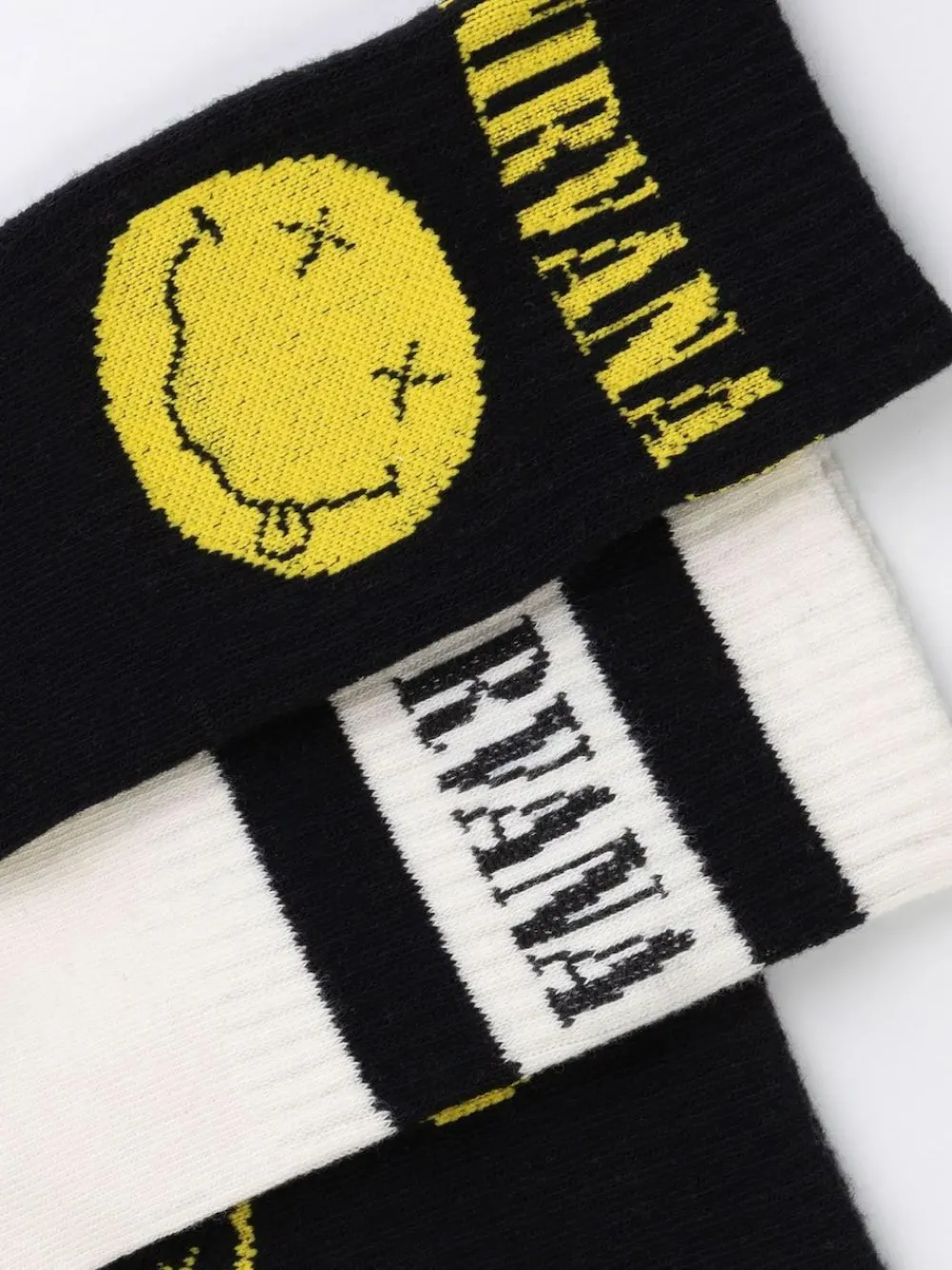 Vanilla Underground Black Mens Nirvana Multicoloured Calf Socks Set of 3^ Socks|Socks