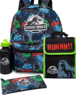 Vanilla Underground Black Jurassic World 4 Piece Back To School Set^BOY Bags