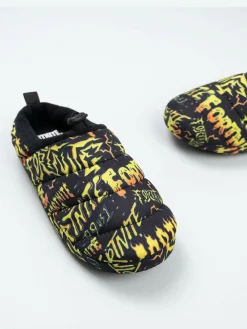 Discount Vanilla Underground Black Fortnite Boys Slippers