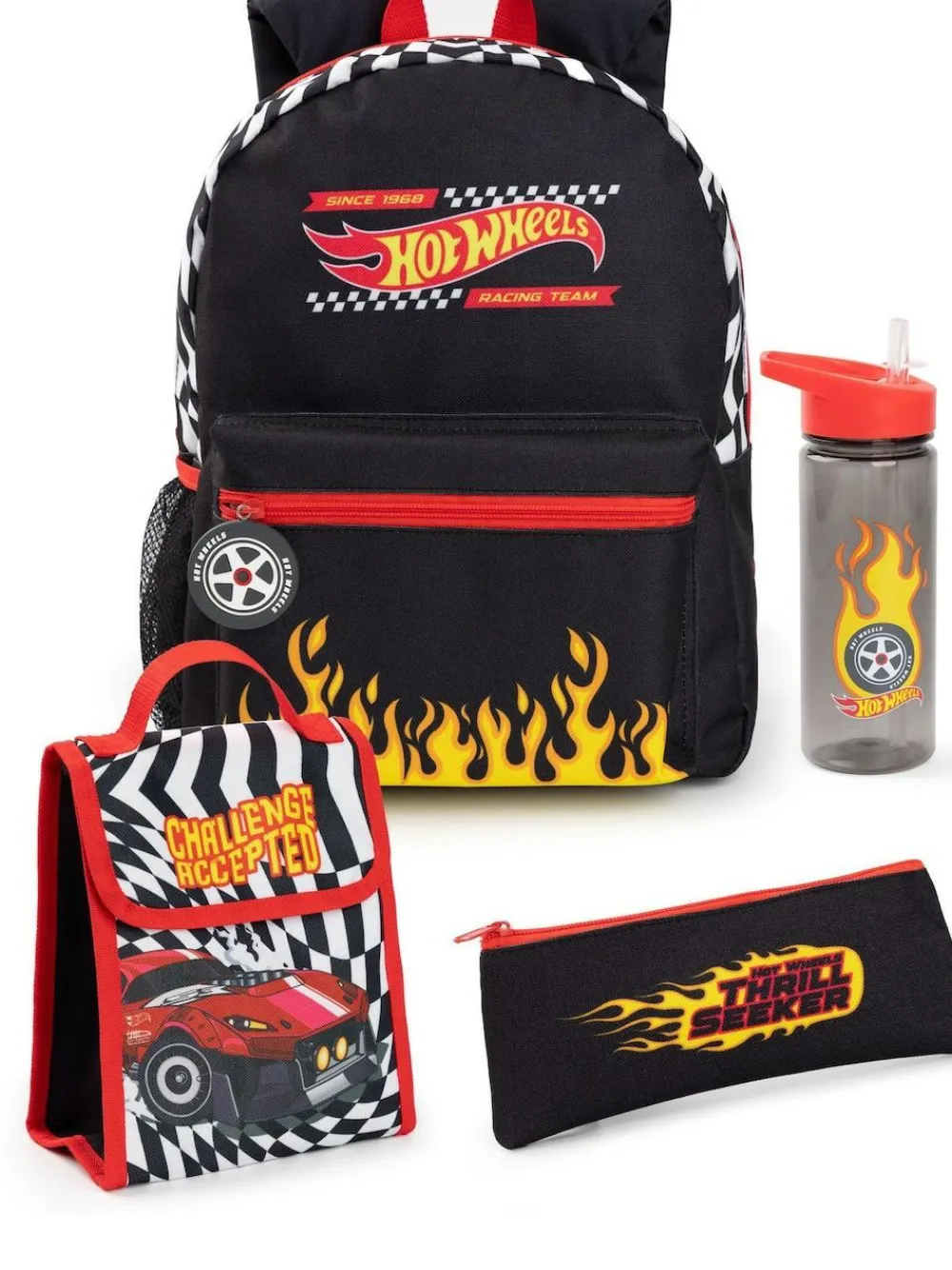 Clearance Vanilla Underground Black Hot Wheels 4 Piece Backpack Set