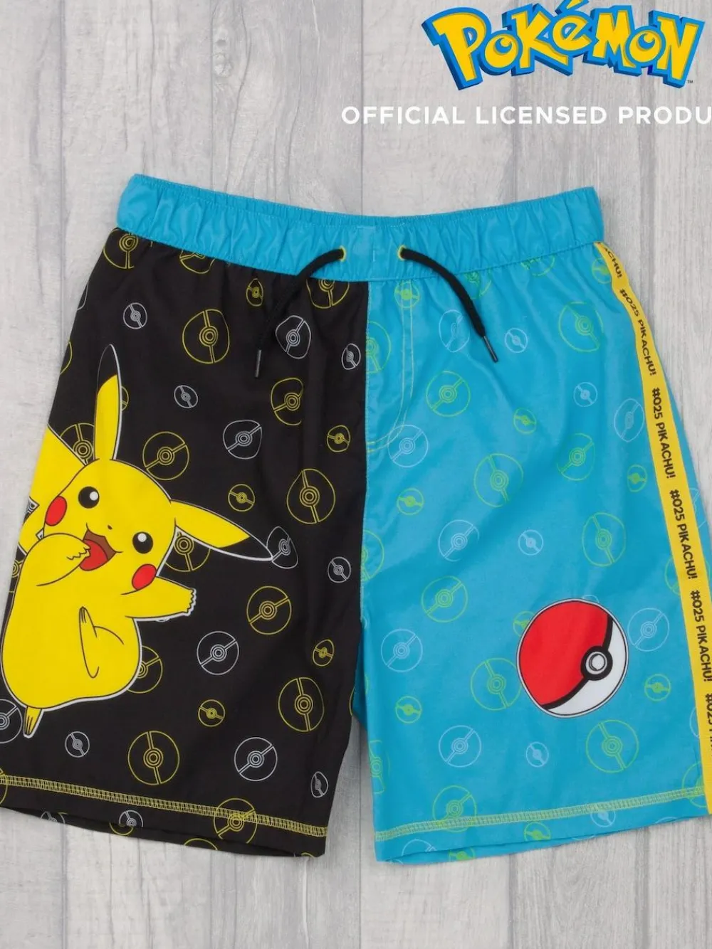 Vanilla Underground Black Pokemon Licensing Swim Shorts^BOY Swimwear