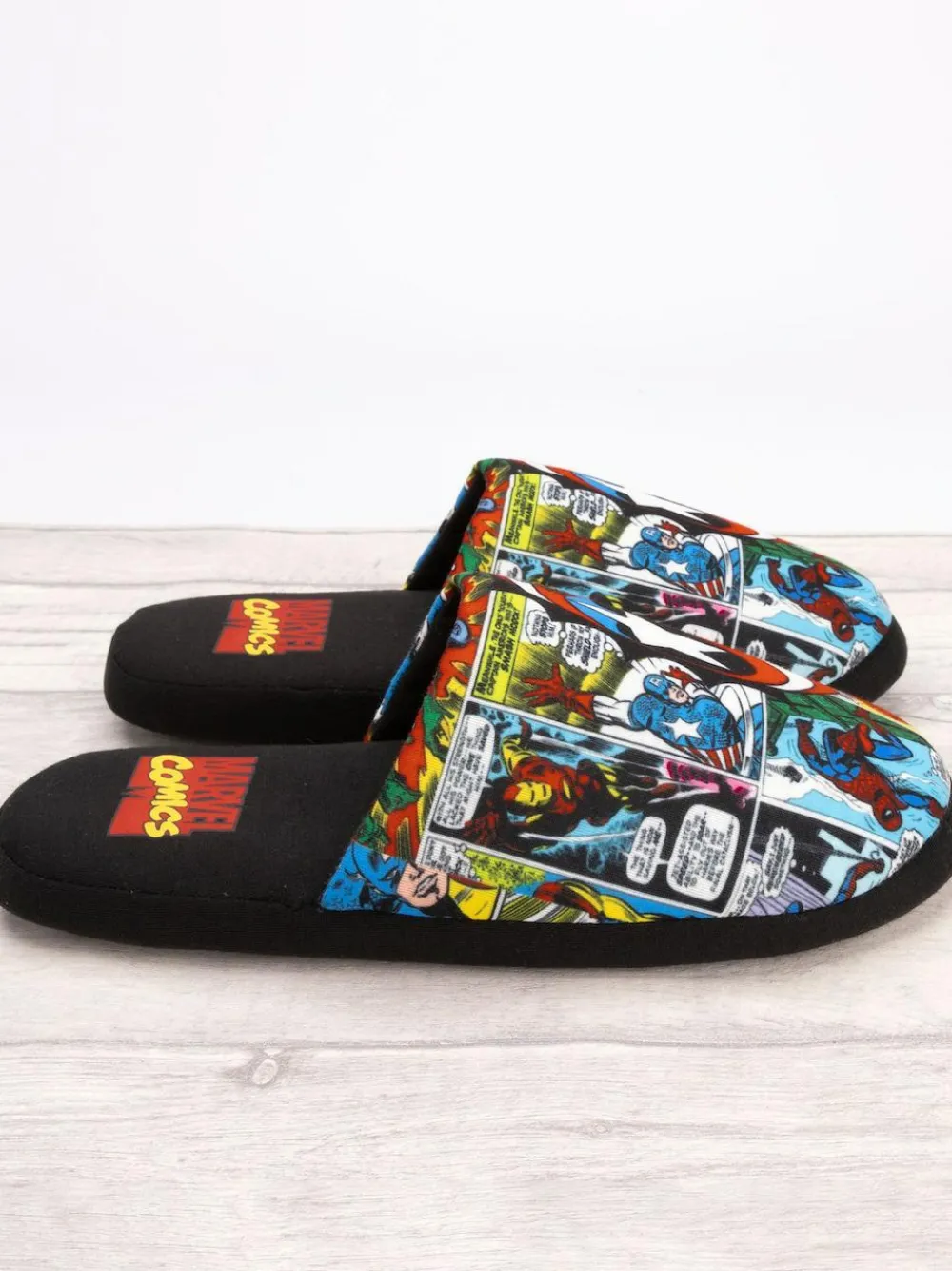 Online Vanilla Underground Black Marvel Mr Men Mr Lazy Slippers