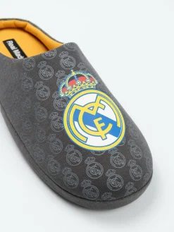 Vanilla Underground Black Real Madrid Logo Slippers^ Slippers|Slippers