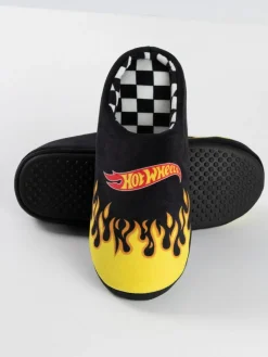 Vanilla Underground Black Hot Wheels Mule Slippers^ Slippers|Slippers