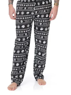 Vanilla Underground Black Nightmare Before Christmas Cotton Lounge Pants^ Loungewear|Joggers