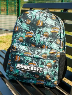Vanilla Underground Black Minecraft Unisex Kids Multicoloured Backpack