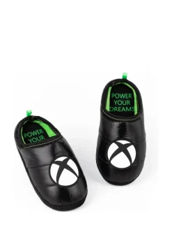 Vanilla Underground Black XBox Winter Slippers^BOY Nightwear