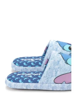 Clearance Vanilla Underground Blue Stitch Womens Winter Mule Slippers