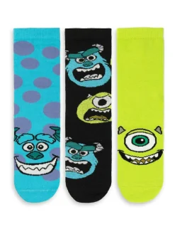 Discount Vanilla Underground Blue Monsters Inc Calf Socks Set of 3