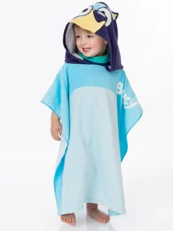 Vanilla Underground Blue Kids Bluey 100% Cotton Towel Poncho^ Swimwear|Swimwear