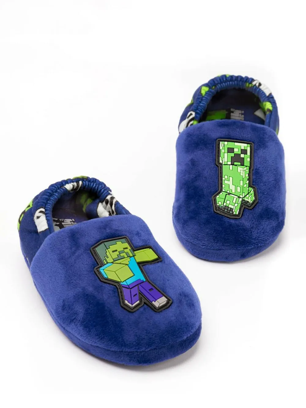 Hot Vanilla Underground Blue Boys Minecraft Slippers