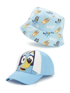 Vanilla Underground Blue Kids Bluey Bucket Hat & Cap Set^BOY Hats
