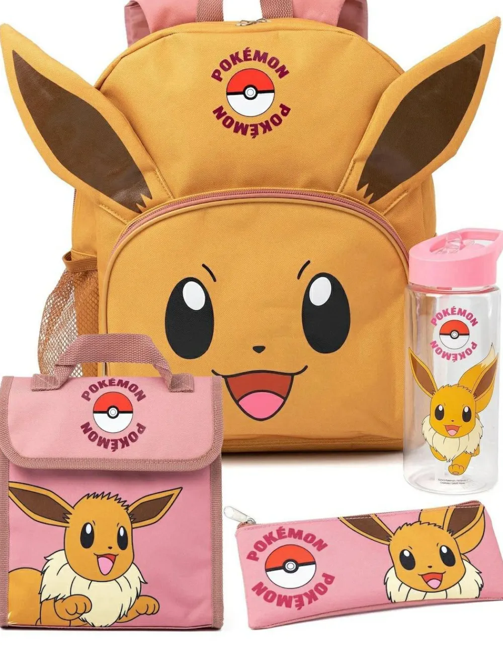Online Vanilla Underground Brown Pokemon Eevie Pokemon Unisex Kids 4 Piece Back To School Set
