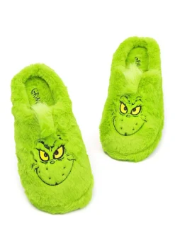 Sale Vanilla Underground Green Winter Grinch Christmas Slippers