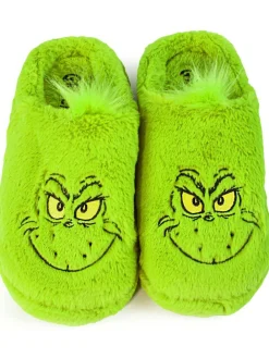Sale Vanilla Underground Green Winter Grinch Christmas Slippers