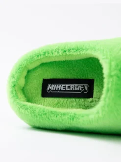 Discount Vanilla Underground Green Boys Minecraft Mule Slippers