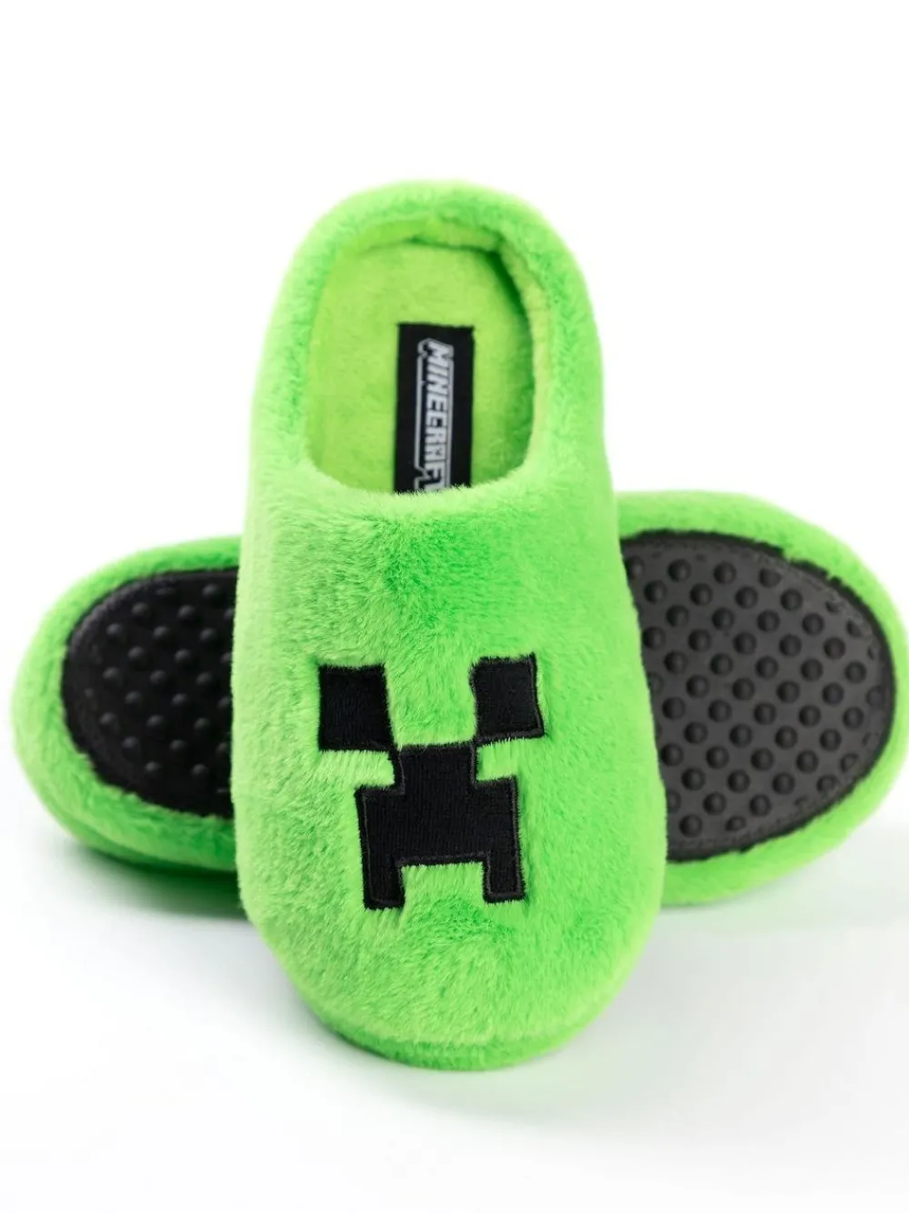 Discount Vanilla Underground Green Boys Minecraft Mule Slippers