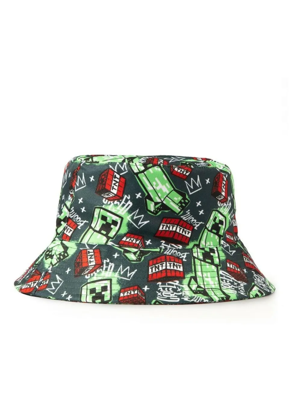 Vanilla Underground Green Kids Minecraft Multicoloured Bucket Hat^BOY Hats