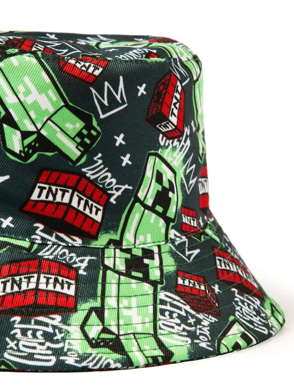 Vanilla Underground Green Kids Minecraft Multicoloured Bucket Hat^BOY Hats