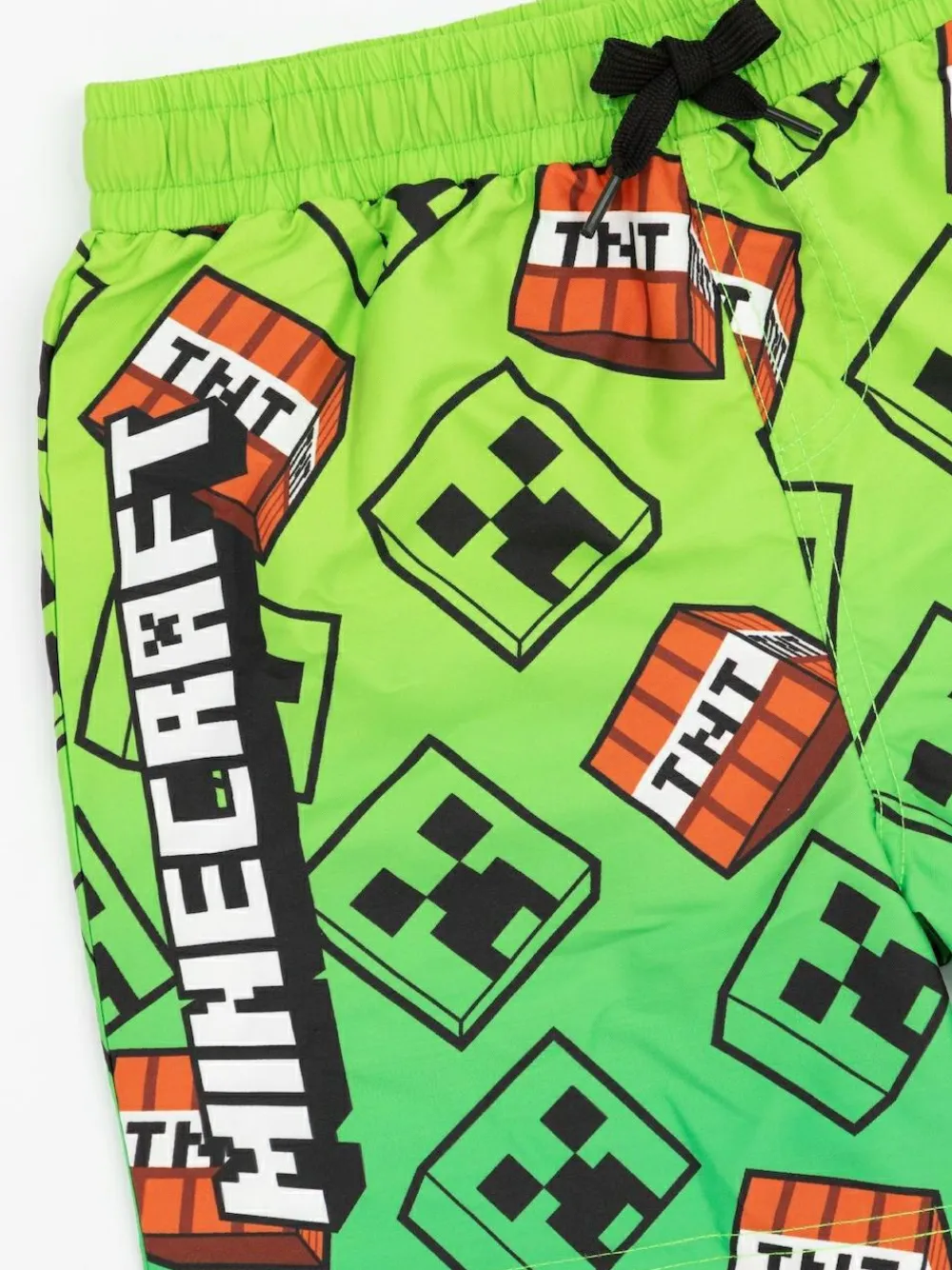 Vanilla Underground Green Boys Minecraft Licencing Swim Shorts^BOY Swimwear