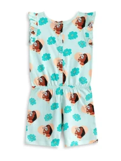 Hot Vanilla Underground Green Girls Disney Moana Sleeveless Playsuit